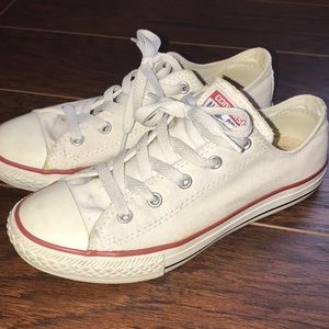 White Converse Kids Size 3